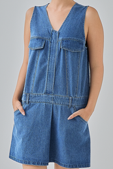 Della Denim Mini Dress